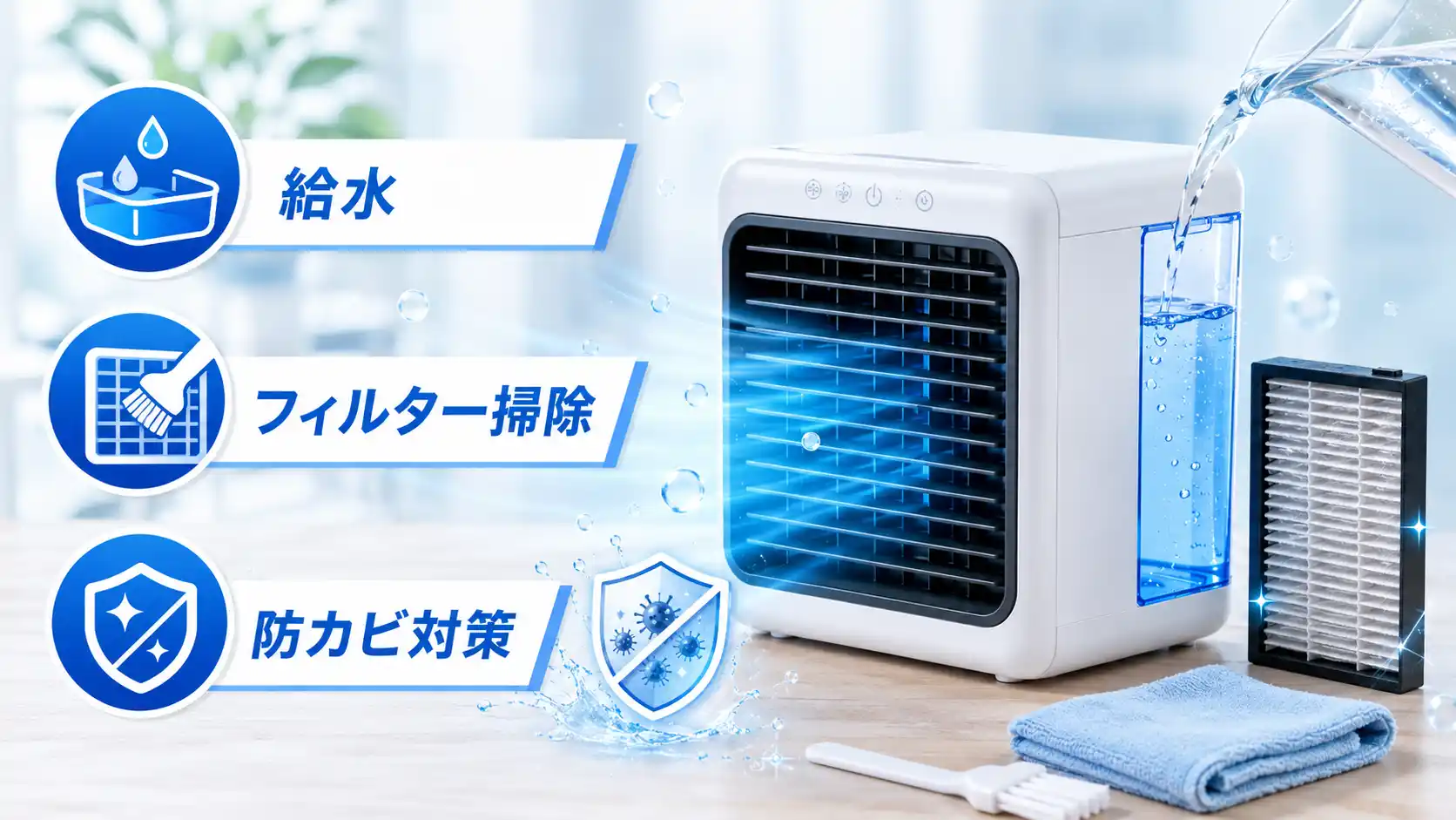 ここひえR8の使い方や給水など、メンテナンスガイド